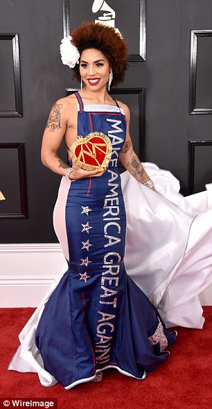Revealed: The singer's dress many by surprise as the artist unveiled her political-statement making gown