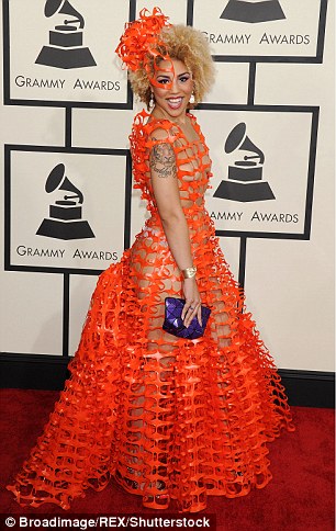 Villa is known for making statements, evident through her 2016 Grammys dress (pictured) also made by Andre Soriano