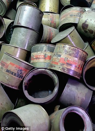 Zyklon B gas canisters