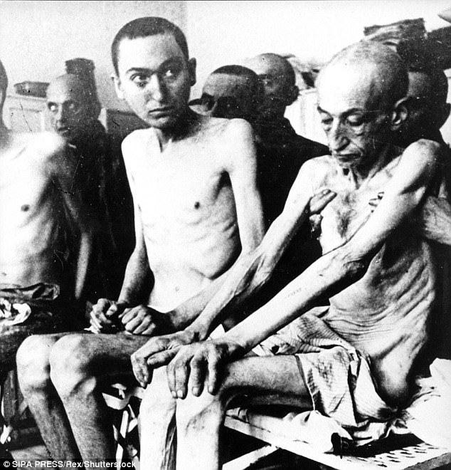 Auschwitz concentration camp victims, mostly Jews, were worked and starved tens of thousands at a time, and then gassed in large groups before their bodies were incinerated