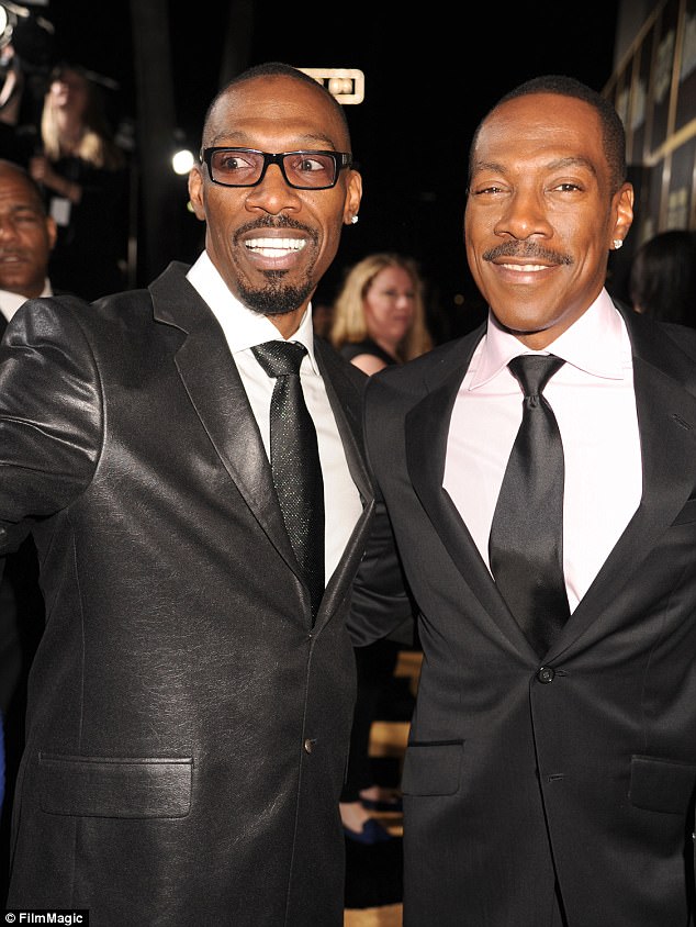 Family matters: Charlie Murphy, who is one year older than his brother Eddie, died on Wednesday 