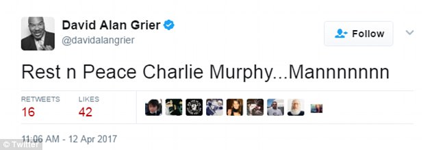 Heartbreaking: David Alan Grier honored Murphy 