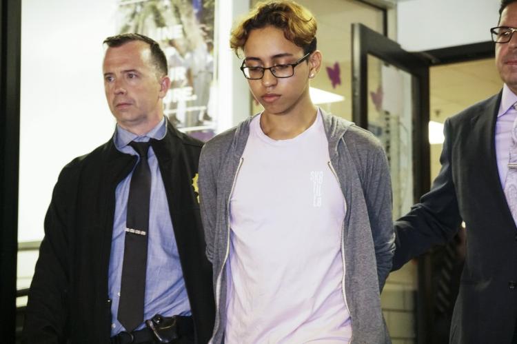 Abel Cedeno, 18, pulled out the $30 switchblade during third-period history class and plunged it into the chests of McCrae and Ariane Laboy, 16, police said.